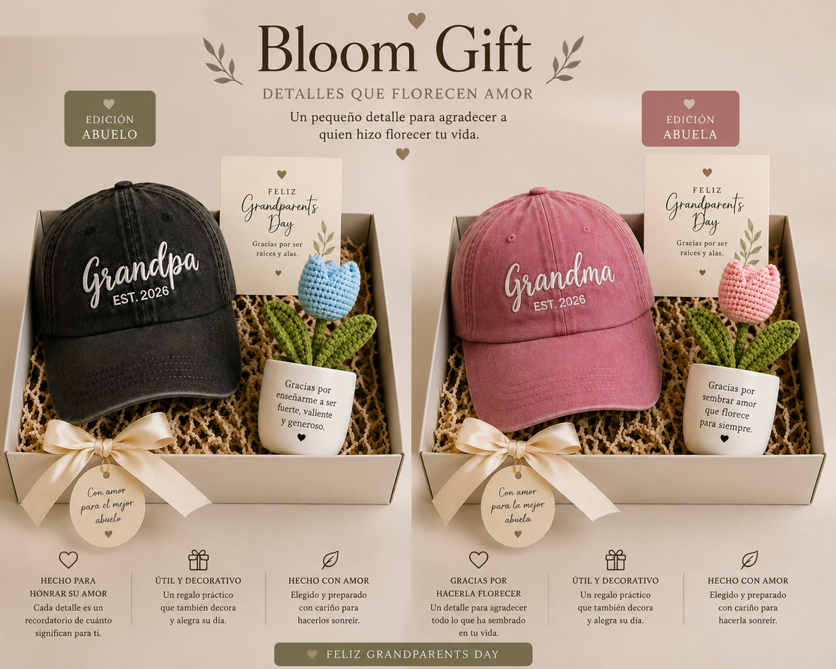 Bloom Gift - set individual para abuelo o abuela